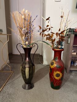 Decorating Large Floor Vase