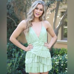 Medium metallic green dress