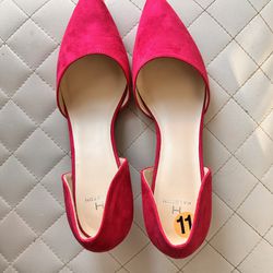 Hot Pink Halston Suede Shoes Size 11