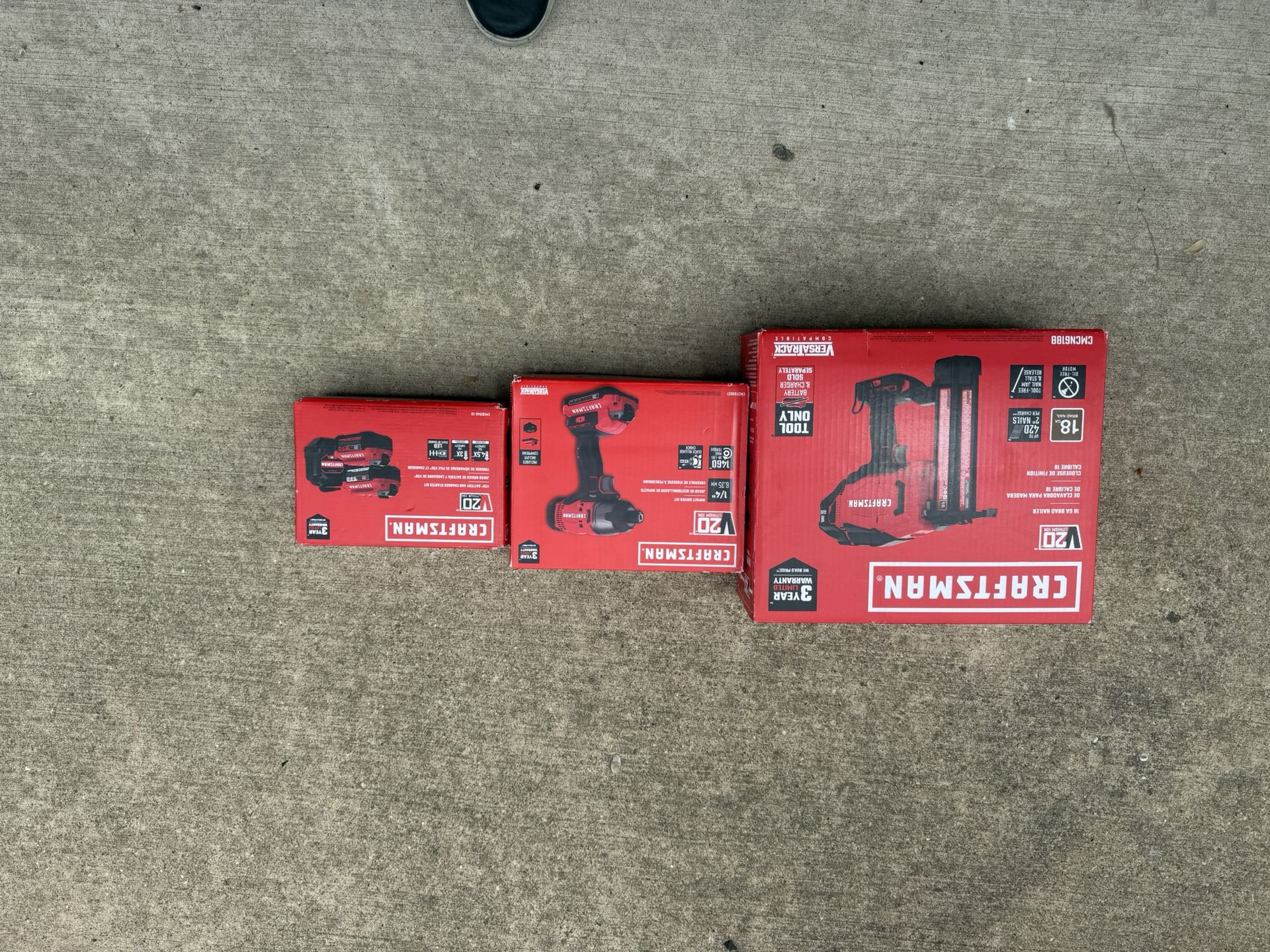 Craftsman Nailer/ Impact Drill / Set Of Battery