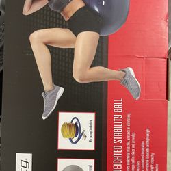 Yoga/ Stability Ball 65 CM; BRAND NEW! Pump Included; Unopened Box 📦 