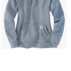 Women's Blue Carhartt Hoodie Lg