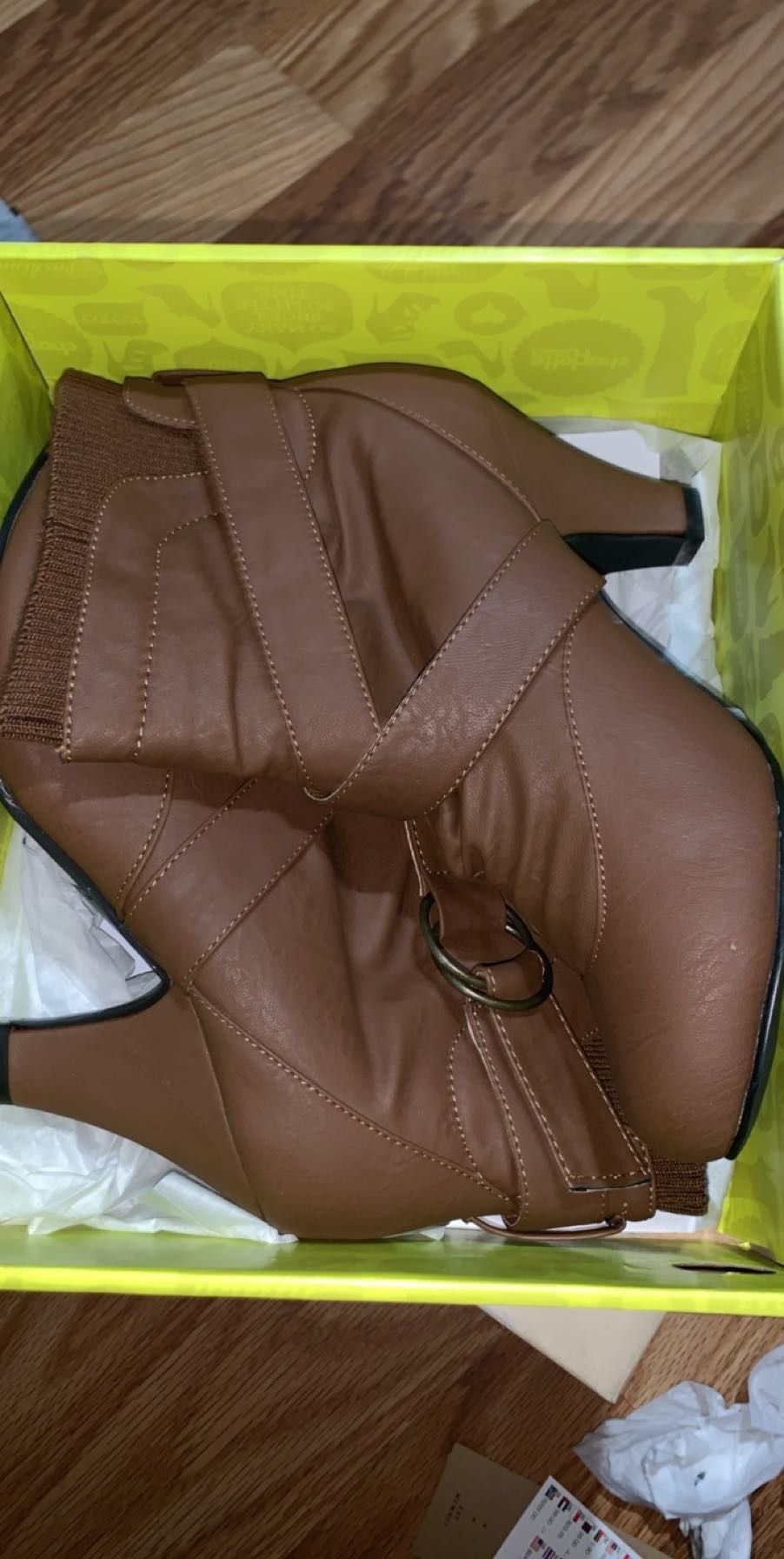 Brown booties size 8