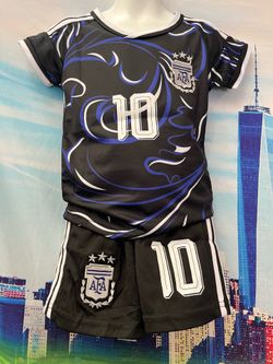 Argentina away kid jersey set