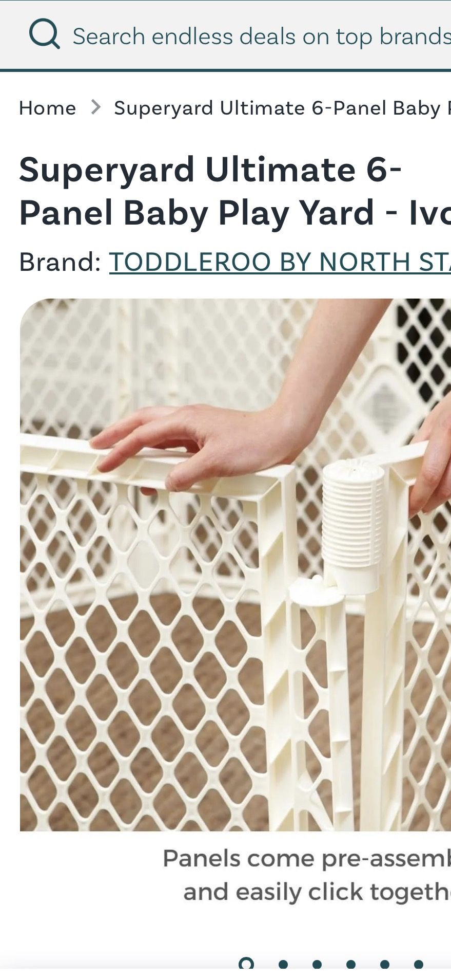 Superyard Ultimate 6 Panel Baby Play Yard