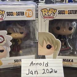 Funk Pop! Animation Soul Eater: Soul #79 and Maka #80