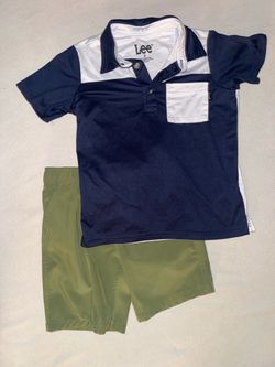 Lee Kids Polo Shirt and Shorts Set Size 4