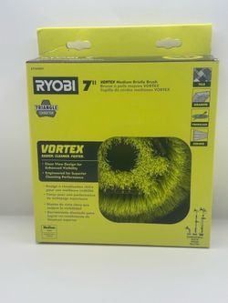 “RYOBI 7” VORTEX Medium Bristle Brush A95MRB7 NEW Power Scrubber Tile Granite”