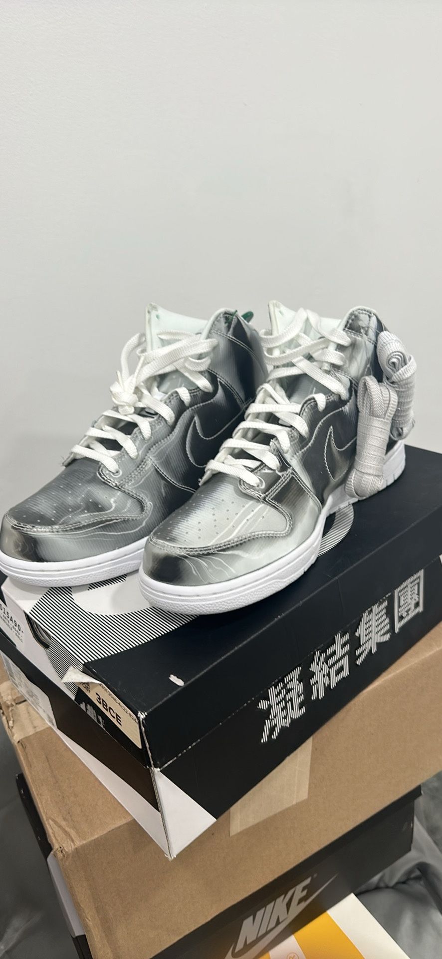 Nike Mens Dunk High DH4444 900 Clot Metallic Silver Size 11.5