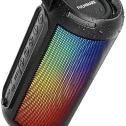 Buletooth Speakers Wireless with Small Boombox 26W HD Loud Stereo Sound, Portable Speaker Buletooth 6.0, 16H Playtime, LED Lights, IPX5 Waterproof, fo