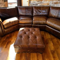 Free Delivery Leather Couch And Chair 