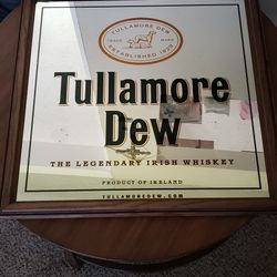 Mirrored  Bar Sign, Tullamore Whiskey 