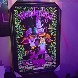 Alice And Wonderland Poster Size Blacklight Picture