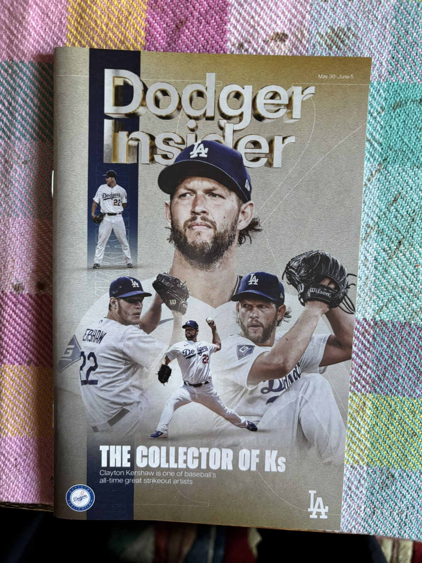 CLAYTON KERSHAW DODGER INSIDER MAGAZINE 