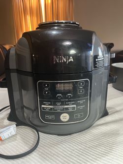 NInja Foodi pressure cooker -6.5 quart 10 -1 multi cooker with air fryer and nesting broil rack and grilling technology