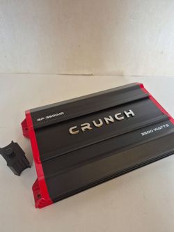 CRUNCH 3500 WATTS MONOBLOCK 1 OHM STABLE BUILT IN CROSSOVER WITH BASS CONTROL CAR AMPLIFIER