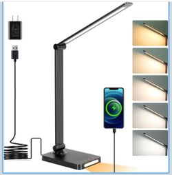 LED Desk Lamp with Wireless Charging Base