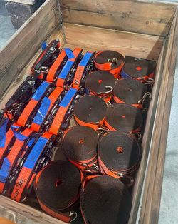 Kruntec Ratchet Tie-Down Straps Bulk Lot