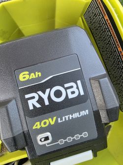 Ryobi 40v Self Propelled Lawnmower 6Ah Battery And Rapid Charger