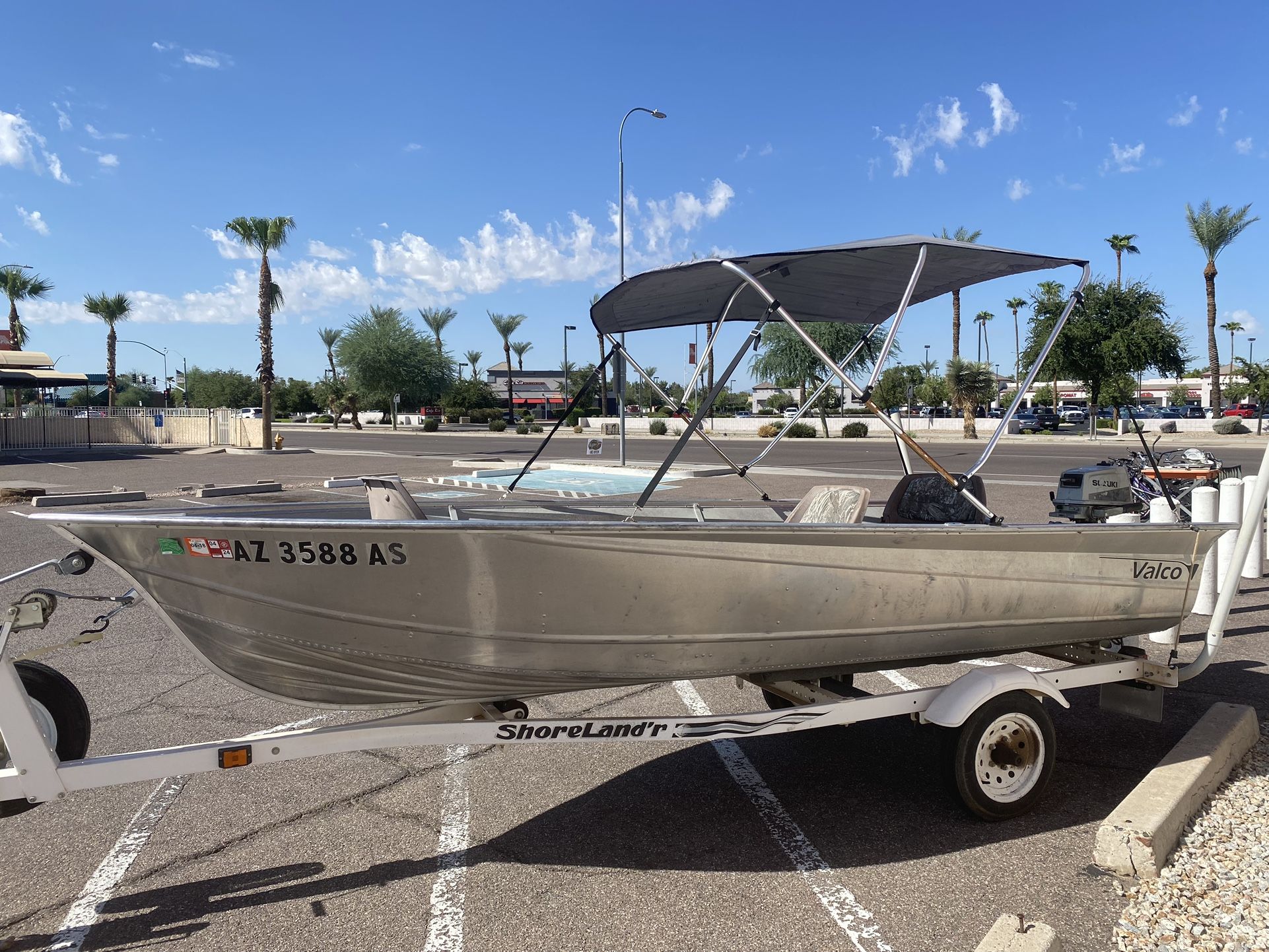 Valco Fishing Boat With Trailer 