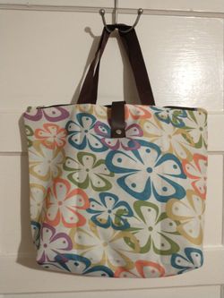 Floral Canvas Tote