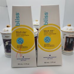 New. Two Bliss Block Star Sheer Liquid Sunscreen 