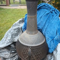 Fire Pit ( Cast Iron Very Heavy ) $120 Or Best Offer.