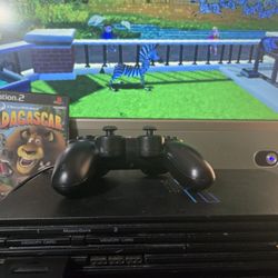 Sony PlayStation 2 PS2 Black Console System SCPH-39001 Fat Tested Works