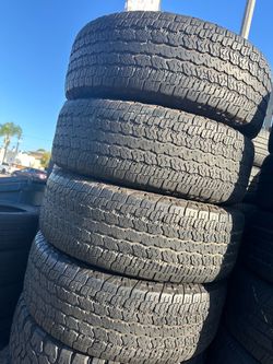 Vendo un set de llantas usadas 265/70r16 Goodyear en buenas condiciones