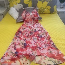 Fleur By Yumi Kim Maxi Dress  Size Large , New Whit Tags 