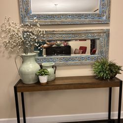 Two Pics Antique Wall Mirror 