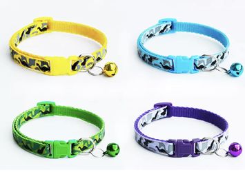 2 CAT or SMALL DOG BREAK AWAY COLLAR with BELL