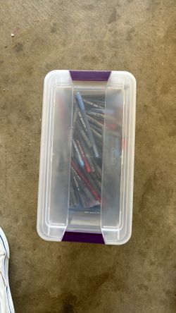 Pens and Bin