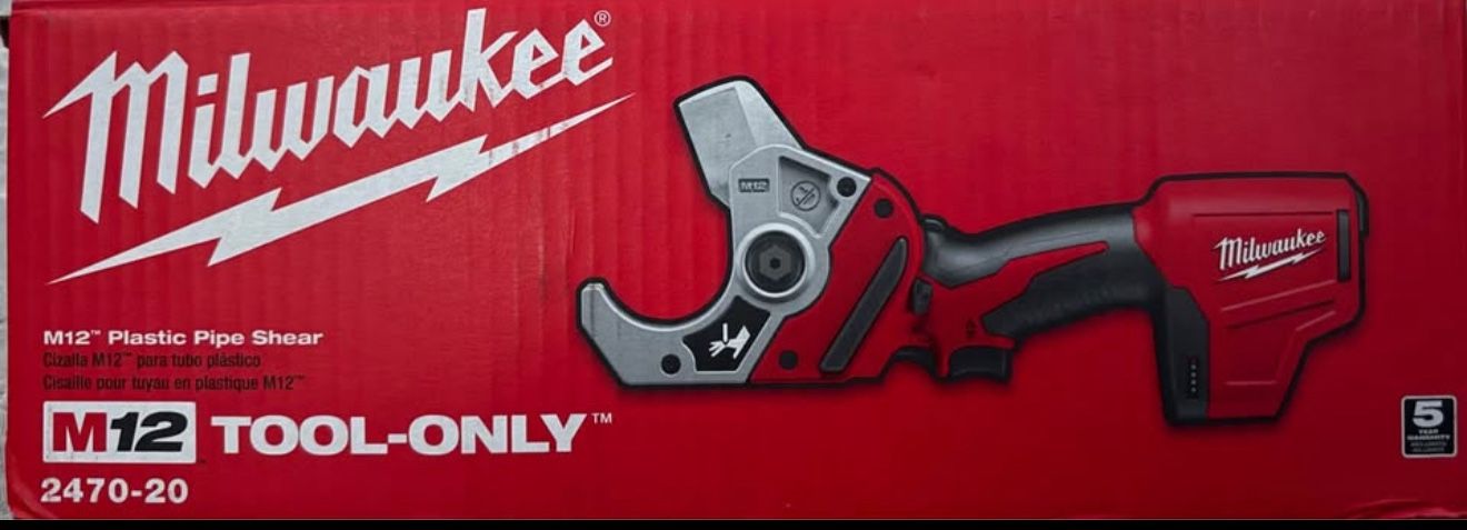 M12 12V Lithium-Ion Cordless PVC Pipe Shear (Tool-Only