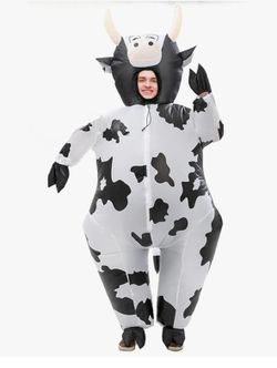 Inflatable cow costume
