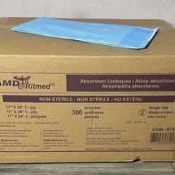 Blue Underpad Absorbent Small 💵  Almohadillas Azules Absorbentes Pequeñas  