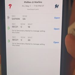 Marlins tickets 5/1