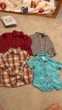 Little boys 3T button up dress shirt lot