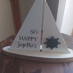 Happy Together "Brand New" Decorative sailboat