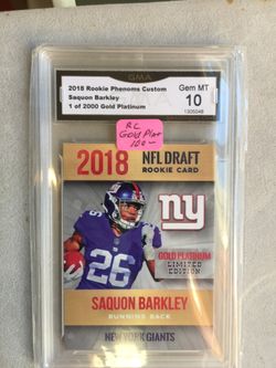 Saquon Barkley certified card
