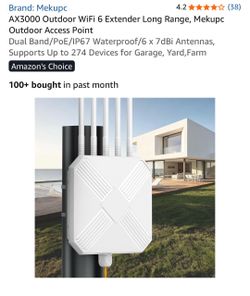 Mekupc AX3000 Outdoor WiFi 6 Extender