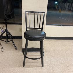 24” Inch Barstool Black 360 Rotation 
