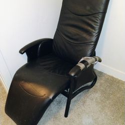 Black recliner chair