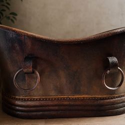 Handcrafted Hammered Copper Freestanding Soaking Tub Deep Soak 