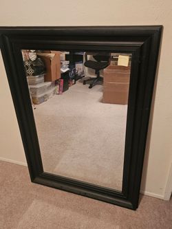 Wood mirror