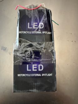 Motorcycle built in Spotlight set of two