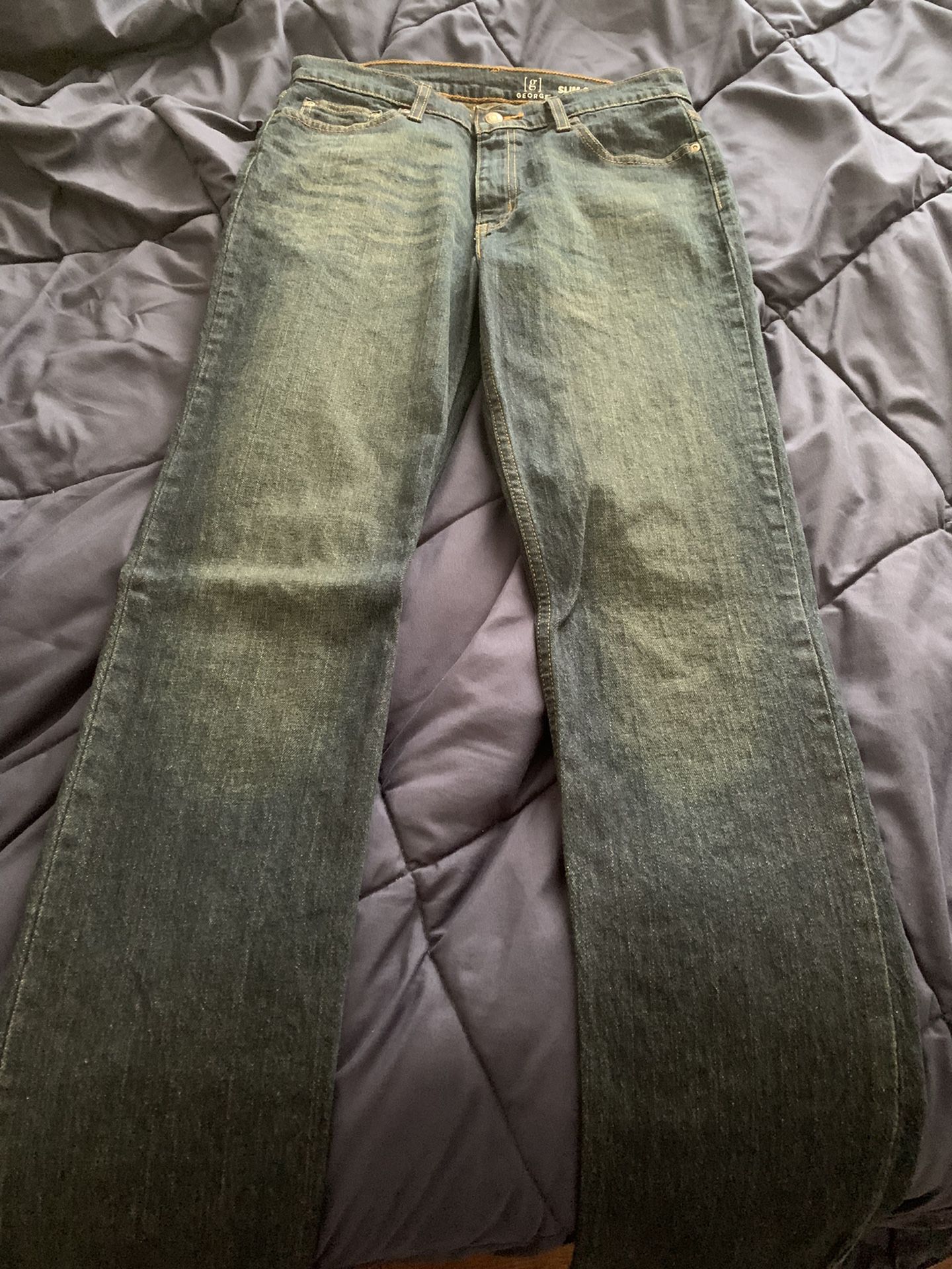 George Slim Straight Jeans. 30x32