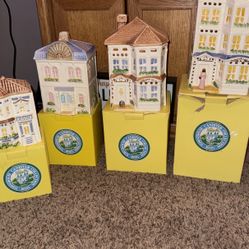 Vintage Avon Townhouse Canister Collection
