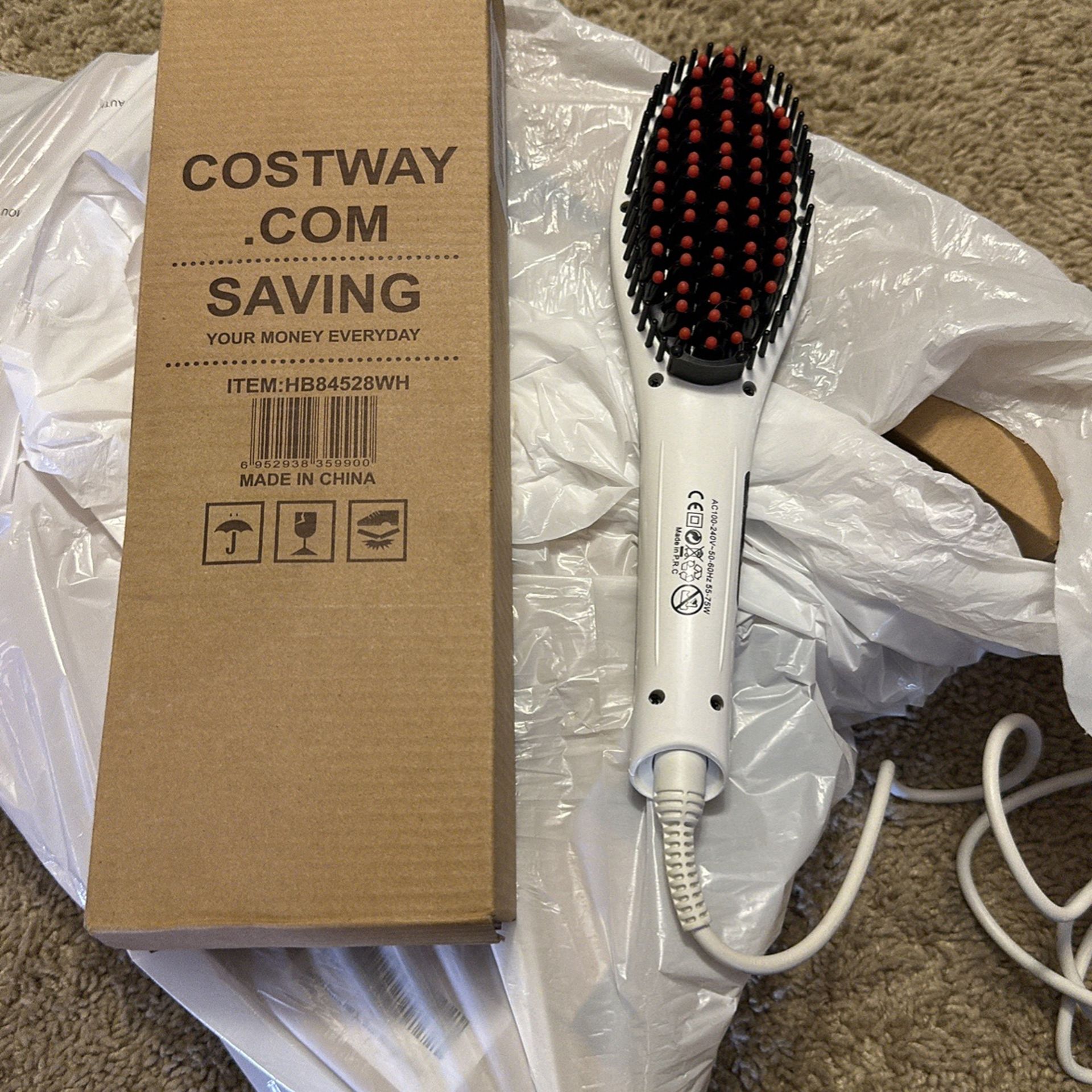 Heated Massaging Straightening Hair Brushes