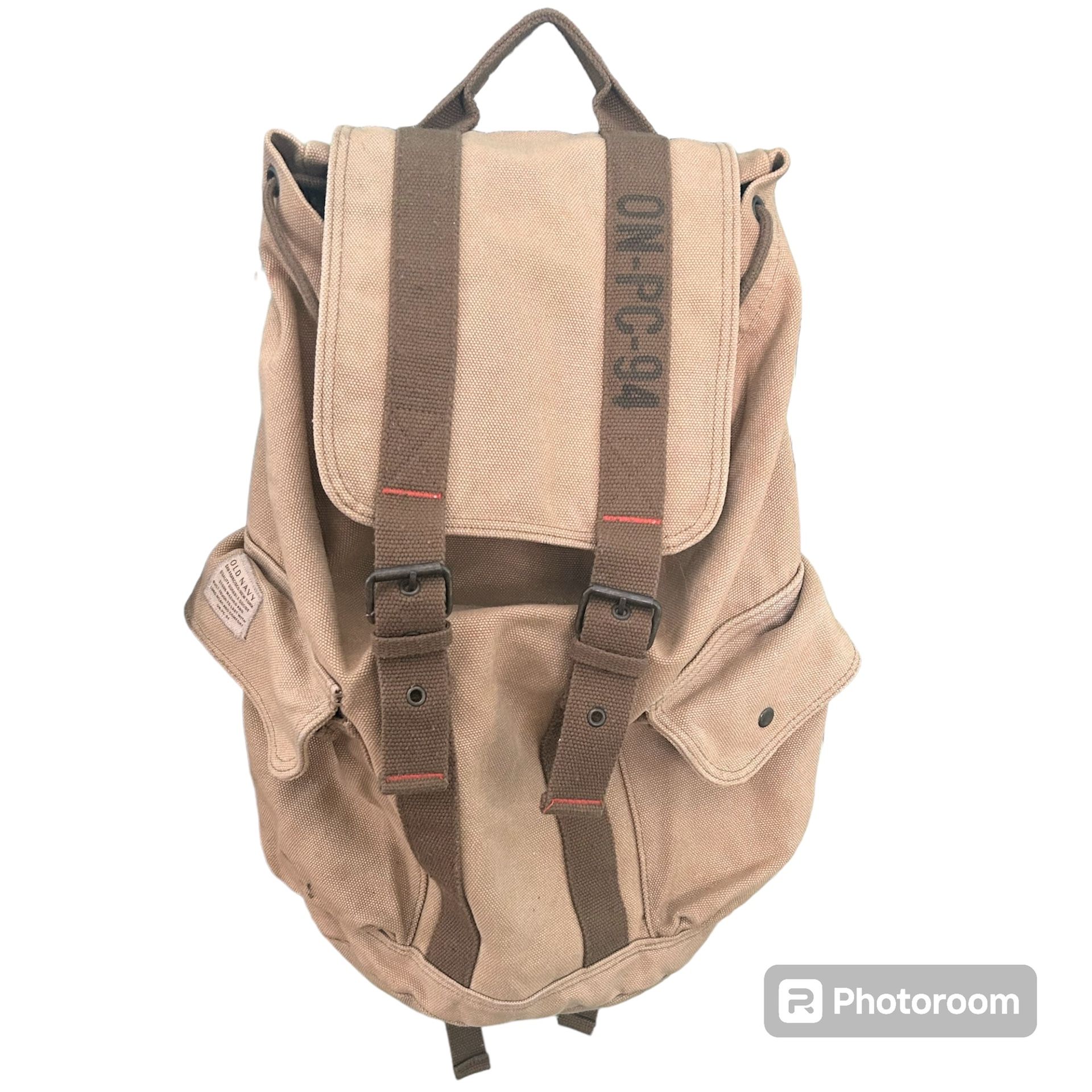 Vintage Old Navy Military Style Backpack ON-PC-94 Canvas